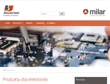 Tablet Screenshot of elektronika.milar.pl